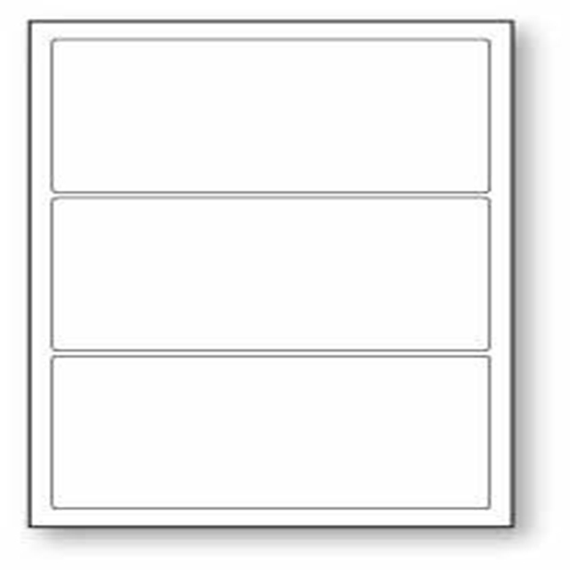 500x A4 sheets - 3 labels per sheet 500x A4 sheets - 3 labels per sheet